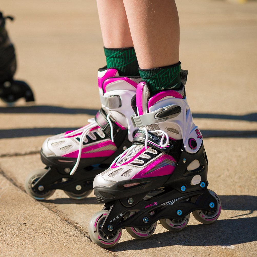 5th Element Kids Adjustable Inline Skates for Boys and Girls with Ankle Support Roller Skates-Includes Skate Bag - Image 3