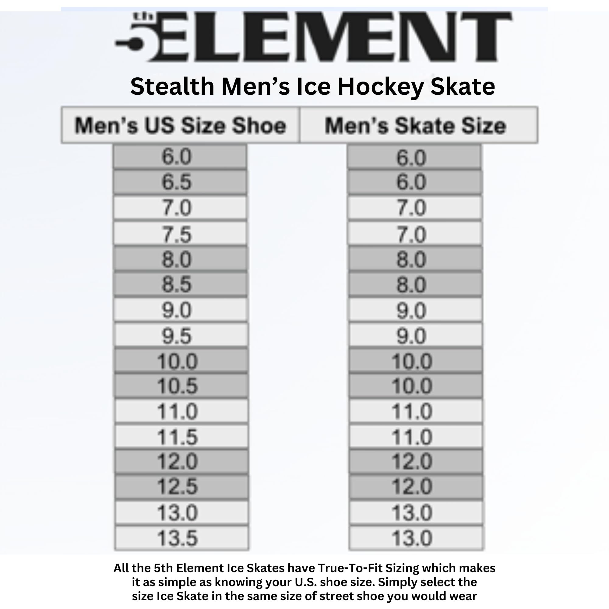 5th Element Stealth Ice Hockey Skates - Perfect for Recreational Ice Skating and Hockey - True-to-Size Fit and Moisture Resistant Liner Ice Skates for Men - Image 3