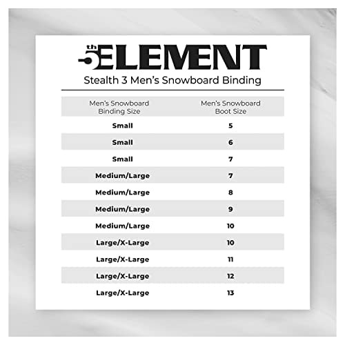 5th Element Summit Stealth Adult Snowboard Bindings for Men-Designed for New or Replacement Snowboards. Universal bindings disc and Hardware for Beginner to Intermediate - Image 4