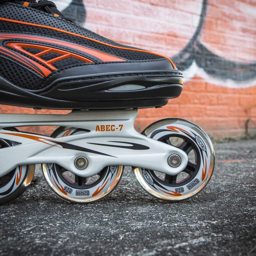 Panther Inline Skates Men with Adjustable Strap, 82mm Wheels - Soft Boot Fit for Comfort | Roller Derby Long Distance Skates for Recreational Fitness & Outdoor Street Hockey - Image 4